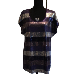 Large NWT Bebé Sequin Blouse👚